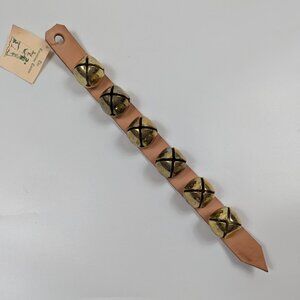 Vintage 6 Sleigh Bells  on Leather Strap The Canadian Carver